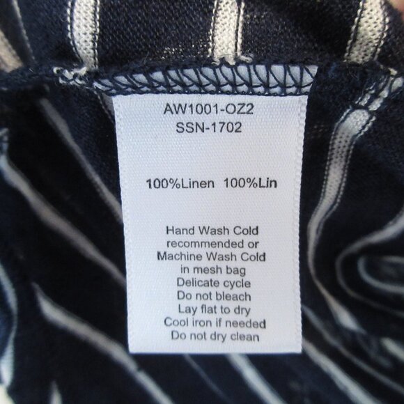 ATM Navy Stripe Tank Top Size XS - Picture 4 of 6